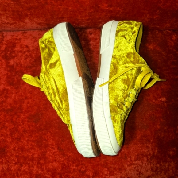 SUPERGA CRUSHED OX VELVET SNEAKERS LACE-UP LOW-TOP NWOT W 7 M 5 1/2 RETRO FLY - Picture 11 of 12